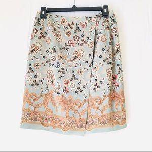 Vintage Harris/Wallace Wrap Floral & Paisley Skirt